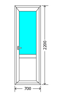 Балконный блок: дверь - Exprof XS-358 Томилино