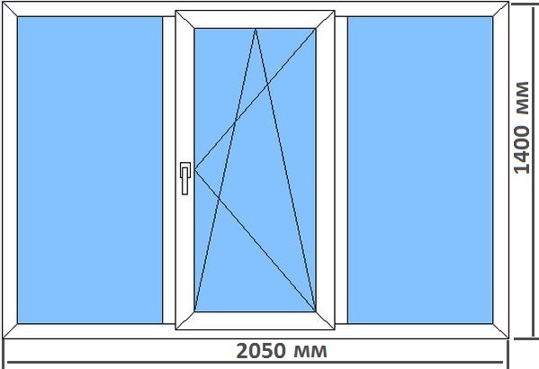 Стандартные размеры пластиковых окон в типовых домах Томилино